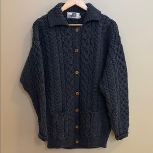 John Molloy 100% wool cardigan made in Ireland size M